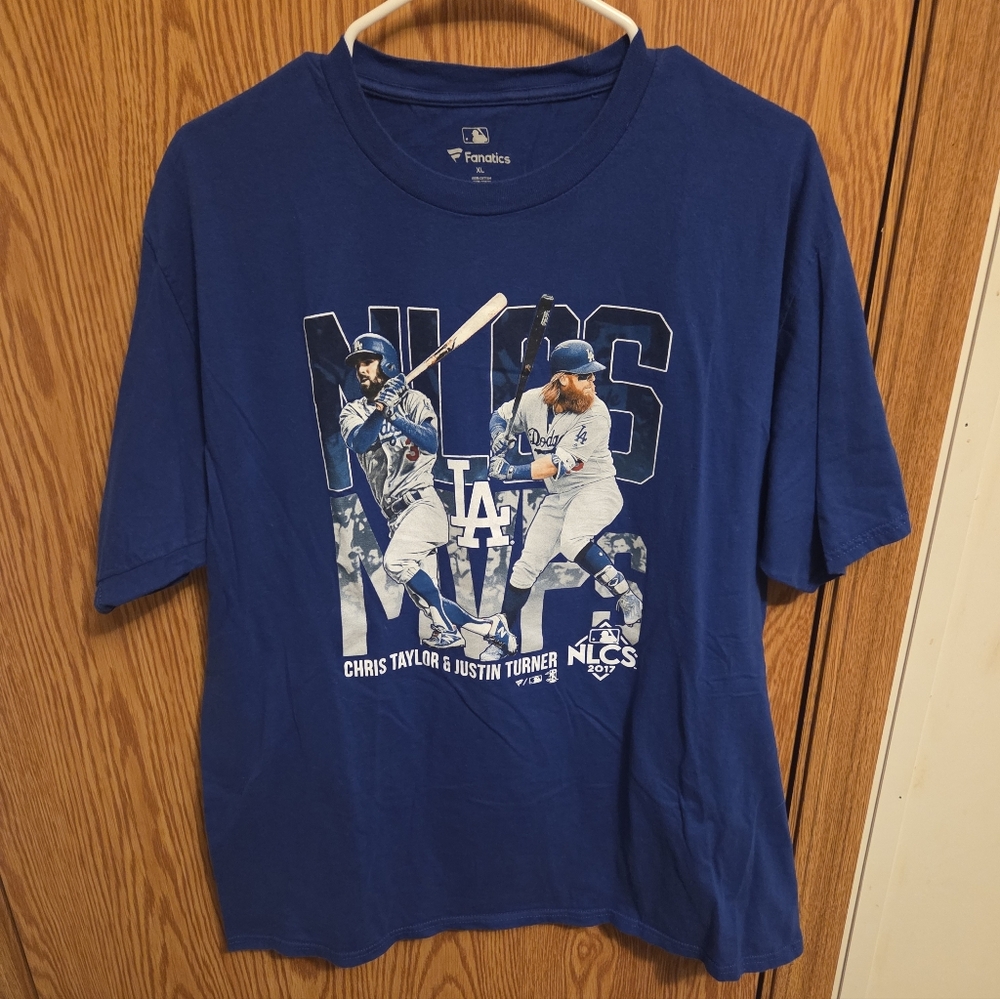 Majestic Los Angeles Dodgers 2017 NLCS MVPs Shirt XL Men's MLB